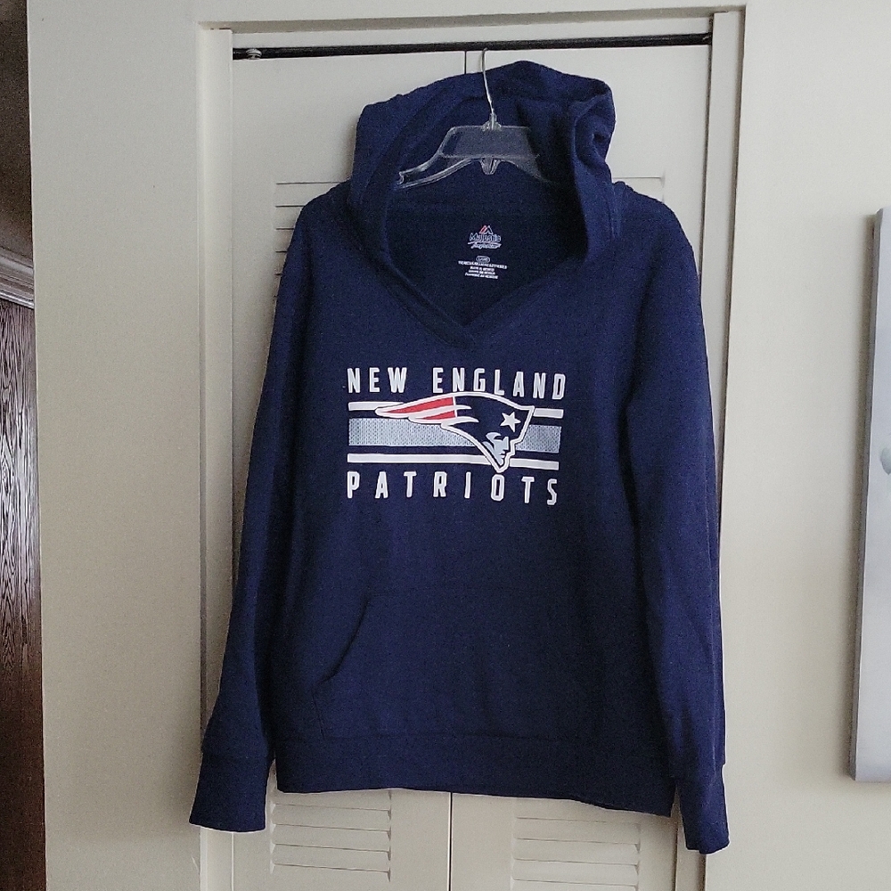 New England Patriots V Neck Hoodie